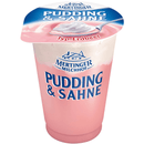 Mertinger Milchhof Pudding & Sahne Erdbeer 1,6 % Fett 125 g Becher