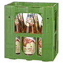 Glankrone Apfelsaft klar 1,0 L 100 % Fruchtgehalt Glas - 6 x 1 l Flaschen