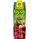 Happy Day Fruchtsaft Rote Traube 100 % Fruchtgehalt Tetra Pack - 1 l (Dauerhaft günstig)