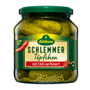 Kühne Cornichons Schlemmertöpfchen mit Chilli verfeinert 580 ml (scharf 🌶🥵)