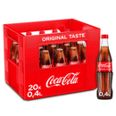 Coca-Cola original Glas Mehrweg - 20 x 400 ml 0,79 € / Stück Kasten 4,50 € zzgl. Pfand