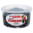Haribo Lakritz Schnecken 150 Stück - 1,5 kg Dose
