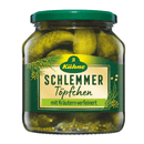 Kühne Original Cornichons Schlemmertöpfchen, mit Kräutern verfeinert 580 ml