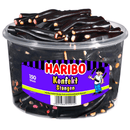 Haribo Konfekt-Stangen, gefüllte Lakritzstangen 150 Stück - 1,2 kg Dose