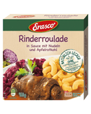 Erasco Rinderroulade in Sauce mit Nudeln und Apfelrotkohl 460g Kunststoff-Schale (3Kammer), Menü