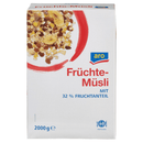Aro Früchtemüsli mit 32 % Fruchtanteil - 2 kg Faltschachtel XXXL (Dauerhaft günstig)