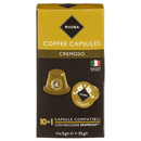 Italienische Kapseln Cremoso 10 + 1 Stück 55 g Kompatibel mit Nespresso®-Maschinen 🇮🇹