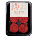 Querbeet Rote Beete Taler – Veganer Genuss mit Tahini und Kichererbse !