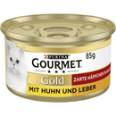 Gourmet Gold Feine Pastete mit Huhn und Leber - 85 g Dose
