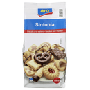 Sinfonia Biscuits & Waffeln Gebäck- und Waffelmischung, mit Schokoladen-, Frucht- und Cremefüllung 500 g