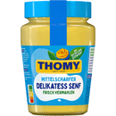 Thomy Delikatess Senf mittelscharf 250ml Glas