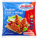 SALOMON Feurig-scharfe Chicken Wings, tiefgefroren, 2,5 kg XXL
