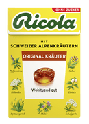 Ricola Bonbons Original Kräuter, zuckerfrei 50g Box
