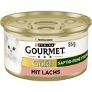 Gourmet Gold Feine Streifen mit Lachs - 85 g Dose