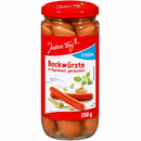 Jeden Tag 5 Bockwürste in Eigenhaut 380g Gesamt / Abtropfgewicht 250g