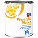 aro Ananas Stücke leicht gezuckert, in Stücke - 580 ml Dose k