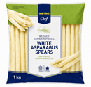 METRO Chef Weißer Stangenspargel 12/15 mm tiefgefroren - 1 kg Beutel k