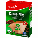 Kaffeefilter Gr.2 100 Stück naturbraun
