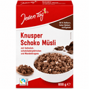 Knuspermüsli Schoko mit Mandeldragees – Knackiger Schoko-Genuss, 600 g k
