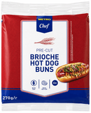 METRO Chef Brioche Hot Dog (edles,weiches Brot) 6 Stück à 45 g - 270 g Packung K