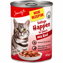 Jeden Tag Katzen-Nassfutter Saftige Happen, Rind 415 g