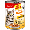 Jeden Tag Katzen-Nassfutter Saftige Happen, Geflügel 415 g
