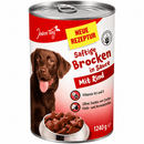 Jeden Tag Hunde-Nassfutter Saftige Brocken, Rind 1240 g