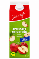 Jeden Tag Apfelsaft trüb direkt gepresst 1l