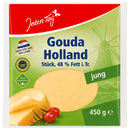 Jeden Tag Holland Gouda jung, 48% Fett 450 g