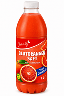 Jeden Tag Blutorangensaft mit Fruchtfleisch 1 Liter