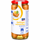 aro Geflügelwürstchen im Saitling, 6 Stück à ca. 40 g 250 g Glas k