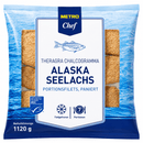 METRO Chef Premium MSC Alaska Seelachs Portionsfilet, paniert, tiefgefroren 7 Stück à 160 g - 1,12 kg (Dauerhaft günstig) k