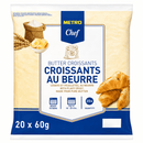 METRO Chef Butter Croissant tiefgefroren 20 Stück à 60 g - 1,2 kg Packung 🇫🇷 k