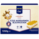 METRO Chef Käse-Mandarinen Blechkuchen tiefgefroren 12 Portionen - 1,35 kg Packung k