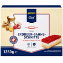 METRO Chef Erdbeer-Sahne Schnitte Blechkuchen tiefgefroren 12 Portionen - 1,25 kg k