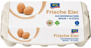 Frische Eier L (Groß) (Güteklasse A) Keine Gentechnik - Braun Bodenhaltung - 10 Stück k