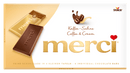 Storck merci Kaffee Sahne einzeln verpackte Schokoladentafeln Pralinen 100g